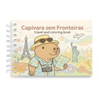 Livro de Colorir Capivara Sem Fronteiras Premium: 44 Folhas 180g para Liberar sua Criatividade - imagem 1