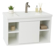 Gabinete com Cuba Suspensa para Banheiro | Nichos e Porta com Design Moderno - imagem 4