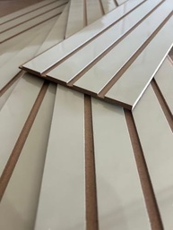 Painel Cabeceira Ripada para Cama Casal Box em MDF | Decoração Moderna para Quarto Off White - imagem 5