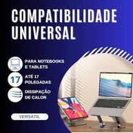 Suporte para Notebook em Alumínio Articulado 17" | Ajustável, Dobrável e Ergonômico - imagem 5