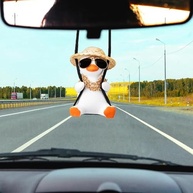 Pato Balançando para Carro: Decoração Divertida e Charmosa para Seu Veículo - imagem 3