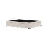 Base para Cama Box Casal Mabel com Baú Suede Bege – Armazenamento Inteligente e Estilo Moderno - imagem 3