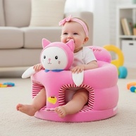 Assento Infantil de Apoio para Bebê com Estímulo ao Equilíbrio - Gatinha Rosa - imagem 2