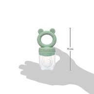 Porta-Frutinhas Silicone Ursinho Verde - Seguro e Prático para Bebês - imagem 3