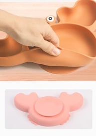 Pratinho Caranguejo com Divisória e Ventosa Silicone - Seguro e Divertido para Bebês | Roxo - imagem 4