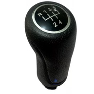 Manopla de Câmbio Bola Preta Aro Cromado para Gol G5, Voyage, Saveiro, Fox e Polo (2008-2013) - imagem 1