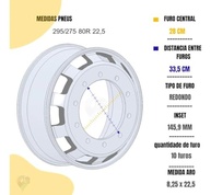 Roda de Alumínio para Caminhão 295/275 - Leveza e Durabilidade com Borda Larga - imagem 5