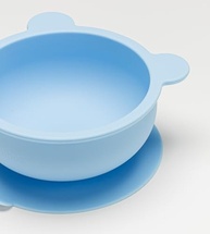 Bowl em Silicone com Ventosa Antiderrapante - Seguro, Divertido e Prático para Bebês (Azul) - imagem 4