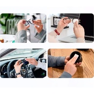 Kit 100 Lenços de Limpeza para Óculos e Lentes - Praticidade e Brilho Garantidos - imagem 5