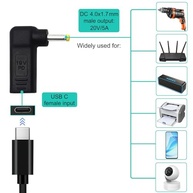 Adaptador USB-C para DC 4.0x1.7mm: Carregue Seus Dispositivos com PD 20V/3A! - imagem 3