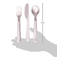Kit Talheres Cloudy Buba - Aço Inox com Pontas Arredondadas para Bebês - imagem 4