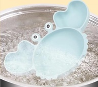 Pratinho Caranguejo com Divisória e Ventosa Silicone - Seguro e Divertido para Bebês | Roxo - imagem 5