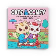 Livro de Colorir Cute & Comfy para Adultos: Relaxamento e Criatividade com Desenhos Fáceis - imagem 3