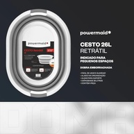 Balde Dobrável Retrátil 26L em Silicone - Flexível, Resistente e Compacto para Limpeza e Jardinagem - imagem 5