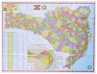 Mapa Escolar Estado de Santa Catarina - Essencial para Estudos e Conhecimento - imagem 1