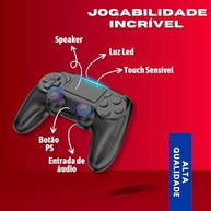 Controle Bluetooth Sem Fio Premium para PS4/PC - Jogue com Liberdade e Precisão! - imagem 3