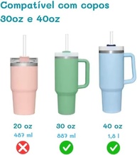 Kit Canudos e Escovinha para Copos Térmicos Stanley - 3 Peças com Qualidade Durável - imagem 5
