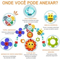 Arco de Atividades para Carrinho de Bebê: Estimule Visão, Audição e Tato com Chocalhos e Clipe Divertido - imagem 5