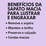 Escova de Sapato Macia para Lustrar e Engraxar - Brilho Profissional para Couro - imagem 5