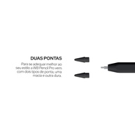 Caneta Pencil PRO WB Preta para iPad: Precisão, Conexão Magnética e Display de Bateria | Estojo Incluso - imagem 5