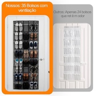 Sapateira de Porta Vertical Suspensa - Organizador de Sapatos Moderno para Quarto e Closet - imagem 4