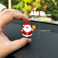 Decoração de Natal Adorável: Kit 3 Peças Papai Noel para Interior de Carro - imagem 2