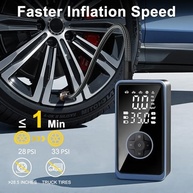 Compressor de Ar Portátil 150PSI 10000mAh: Inflador de Pneu Inteligente para Carro, Moto e Bicicleta - imagem 3