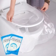 Kit 50 Protetores de Assento Sanitário - Capas Impermeáveis para Vaso em Viagens e Banheiros Públicos - imagem 2