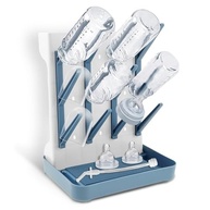 Suporte Vertical para Secagem de Mamadeira - 12 Vias com Bandeja Coletora, Organizador Moderno para Bancada (Azul) - imagem 2
