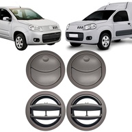 Kit 4 Difusores de Ar Cinza para Novo Uno (2010-2014) e Fiorino (2013-2015) - Renove o Interior do Seu Carro! - imagem 1