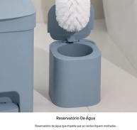 Escova Sanitária Dual com Suporte – Design Moderno e Prático para Banheiro - imagem 3