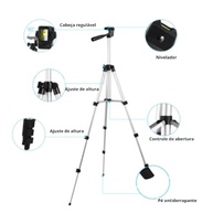 Tripé Profissional 1.3M Universal para Celular e Câmera | Leve, Durável e com Bolsa - imagem 3
