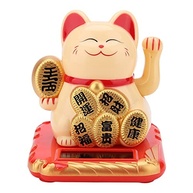 Gato da Sorte Solar Dourado: Traga Prosperidade e Charme para sua Casa e Carro! - imagem 2