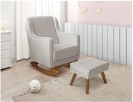 Poltrona de Amamentação com Balanço e Puff - Conforto e Estilo para Mamães - imagem 2