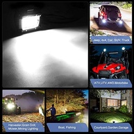 Kit 2 Lâmpadas LED Nilight 60W 10cm: Iluminação Potente para Off-Road e Veículos - imagem 5