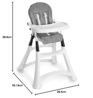 Cadeira Alta Premium Grafite Galzerano - Conforto e Segurança para seu Bebê - imagem 3