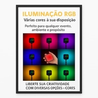 Luz LED RGB Portátil Clip-On: Iluminação Profissional para Celular, Notebook e Lives - imagem 3