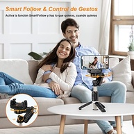 KOSCHEAL Q18: Gimbal Estabilizador 2 Eixos com Luz e Tripé para Vídeos Incríveis - imagem 4