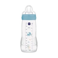 MAM Baby Easy Active 330ml - Mamadeira Ergonômica com Bico Skinsoft Azul para Bebês 4+ Meses - imagem 2