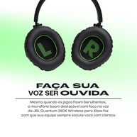 Headset Gamer JBL Quantum 360X Wireless para Xbox: Imersão Total em Preto - imagem 5