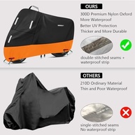 Capa de Moto Premium 300D Impermeável SECELES - Proteção Total para Todas as Estações - imagem 4