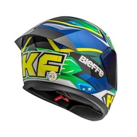 Capacete Fechado Bieffe B-12 KF Azul Metálico/Verde - Segurança e Estilo para Sua Moto - imagem 5