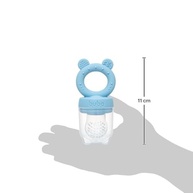 Porta-Frutinhas em Silicone Ursinho Azul - Seguro e Prático para Bebês - imagem 3