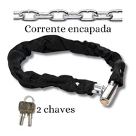 Cadeado Corrente Reforçado para Moto e Bicicleta - 90cm Anti Furto com 2 Chaves - imagem 4