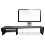 Suporte para Monitor Elevado 80cm Mesa Home Office Gamer - Organizador MDF Preto - imagem 1