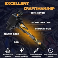 Kit 6 Bobinas de Ignição e Velas de Irídio para Honda Accord, Crosstour, Odyssey e Acura RL, TL, TSX 3.5L/3.7L - imagem 5