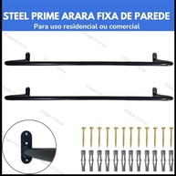 Kit 2 Cabideiros Reforçados para Closet | Aço 1020 com 50kg de Capacidade - imagem 4