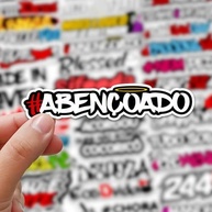 Super Kit 50 Adesivos Frases Criativas para Carro, Moto, Bike, Bagagem, Caderno e Notebook - Sticker Cartela - imagem 3
