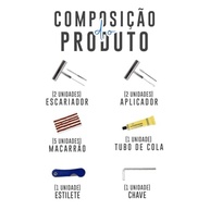 Kit Reparo Pneu Universal Maleta Ferramentas para Moto, Carro e Bike - Conserto Rápido - imagem 4
