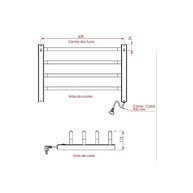 Toalheiro Térmico 110V para 1 Toalha - Fio Lado Direito Cromado | Seca e Aquece com Estilo - imagem 4